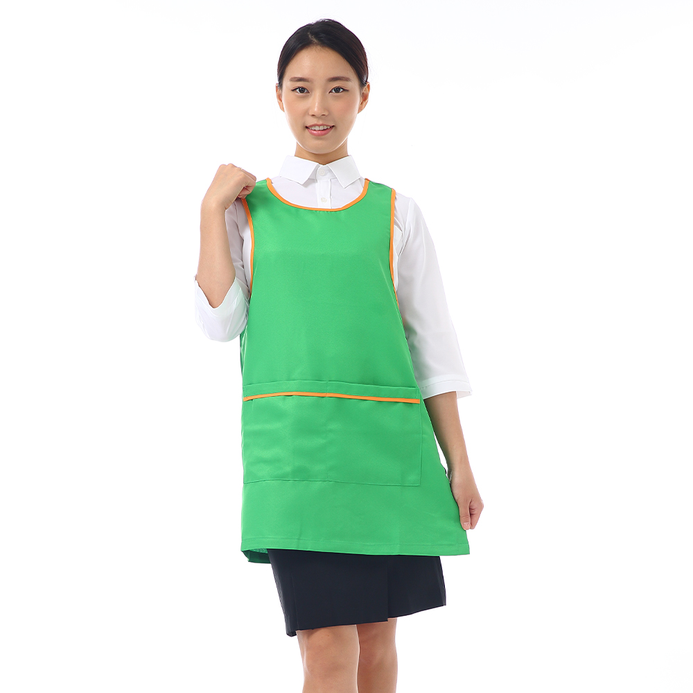 연두오렌지원피스앞치마 요양원 요양보호사 식당서빙앞치마 - 상세 이미지 5