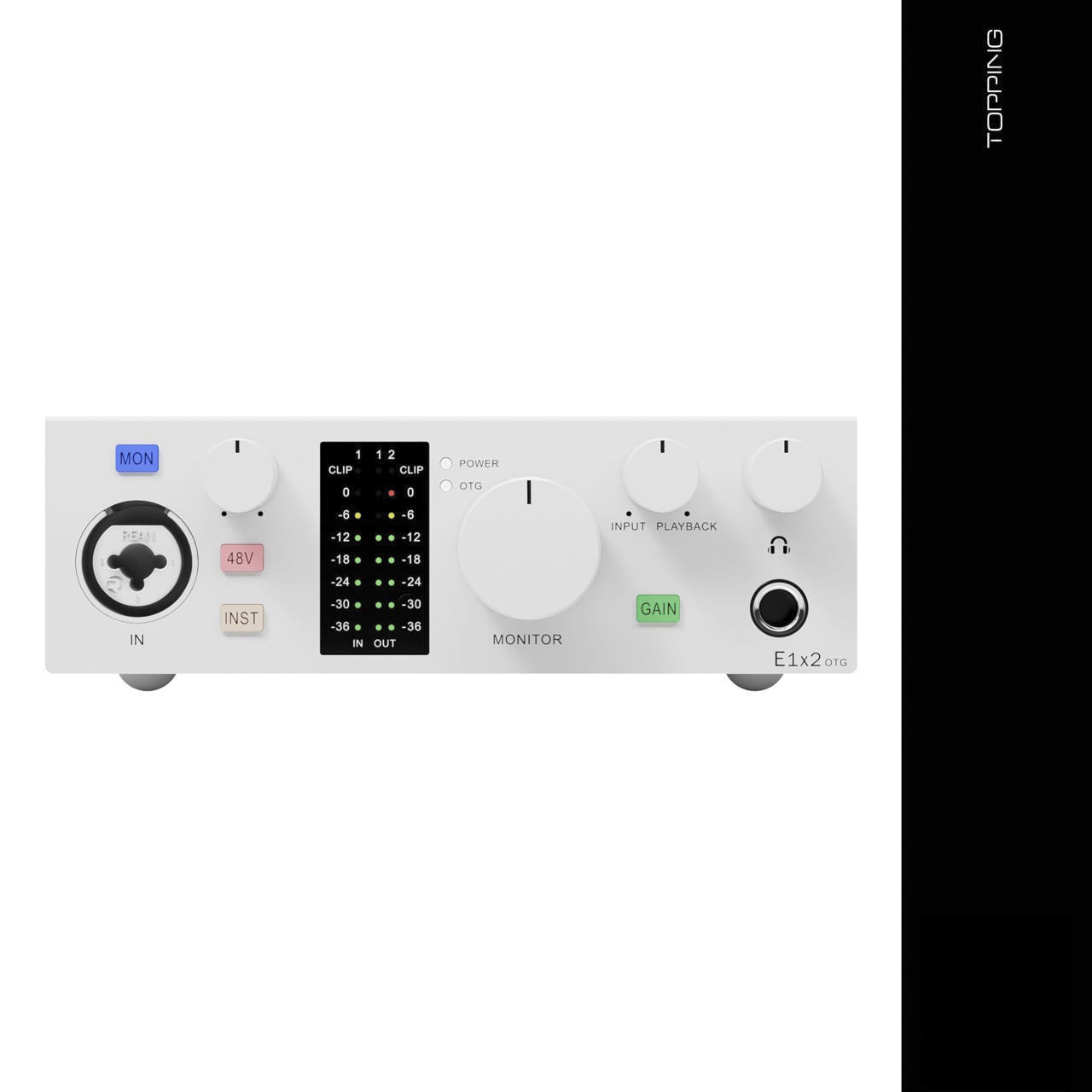 TOPPING E1X2 OTG 화이트 토핑 오디오인터페이스 오인페 스마트폰 아이폰 모바일