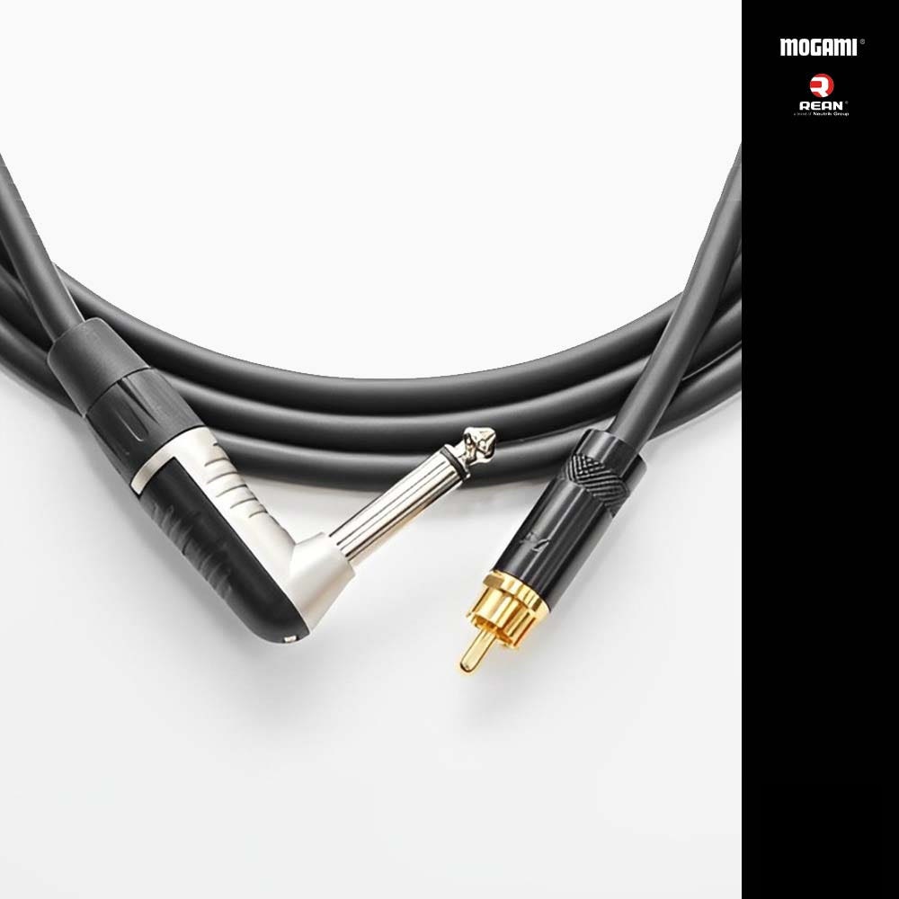 모가미 2549 오디오 케이블 리안 RCA 6.3mm 모노 믹서 앰프 스피커 AUX 7m