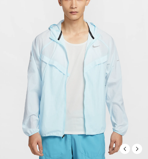 국내매장판 나이키 스트라이드 리펠 UV 후드 바람막이 집업 자켓 D4 HV4549-474