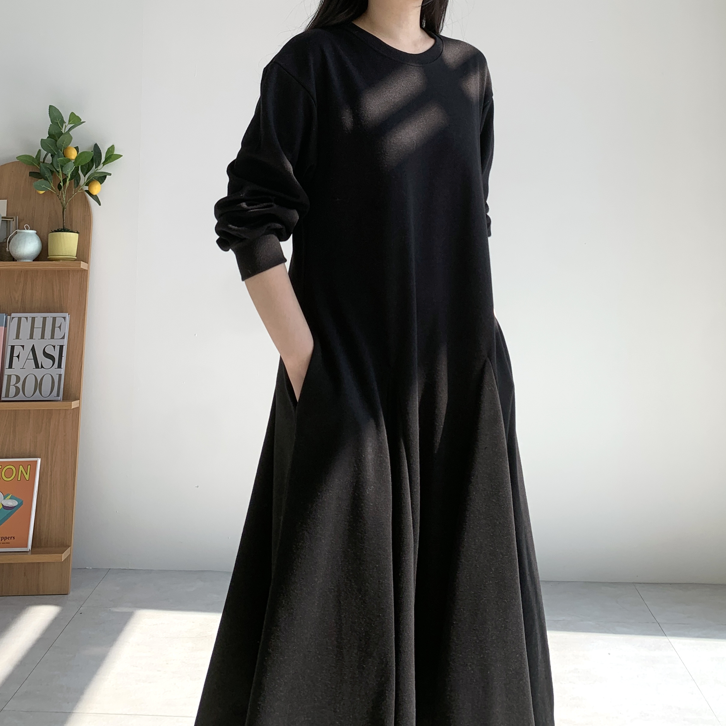 핑크원피스 플레어원피스 77사이즈원피스 이미지 8
