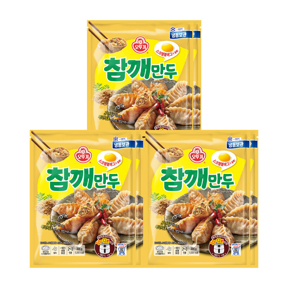 오뚜기 참깨만두 396g 6개 - 상품 이미지