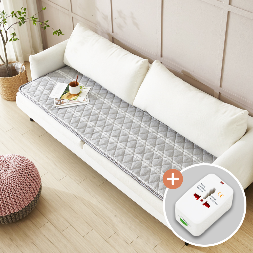 국산 프리볼트 여행용 전기매트 탄소 전기장판 캠핑 1인용 컴팩트 한일 미니싱글, 70x180cm