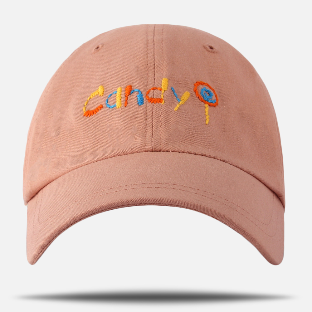 국내제작 파스텔 코튼 볼캡모자 Candy 자수 여자볼캡 - 상세 이미지 2