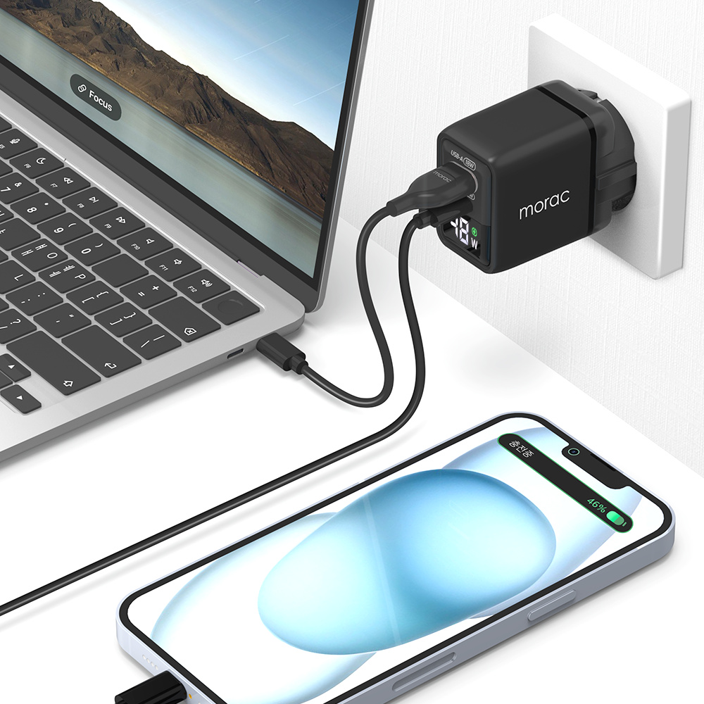 모락 하이퍼에디션 48W GaN USB PD PPS 접지 멀티 초고속 충전기 - 상세 이미지 3