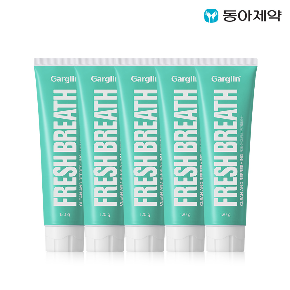 가그린 후레쉬 브레스 치약 라임민트 5개입 제품 이미지