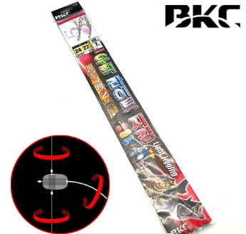 바다낚시 선상 우럭 볼락 침선 어피 틴셀 카드 가지 낚시 바늘 채비 BK-523 26호, 투명