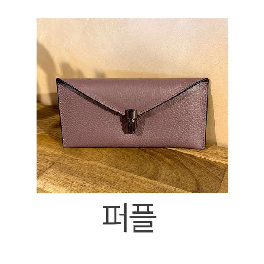 천연 가죽 버클 핸들용 여성 장지갑 소가죽 긴지갑 월렛 엄마 아내 여친 고급 지갑선물 이미지 7