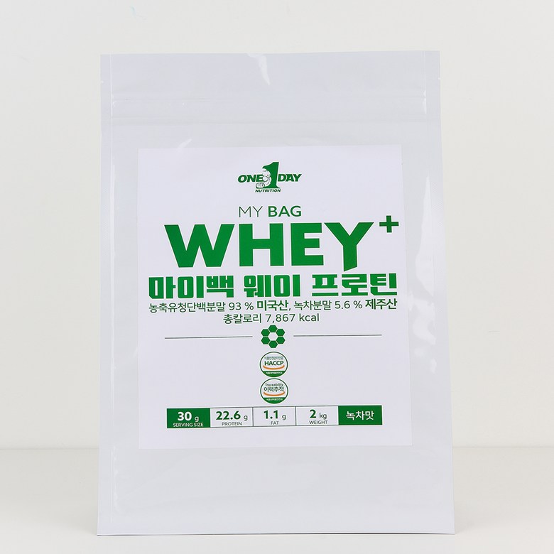 마이백 WPC 포대유청 웨이프로틴 저분자 단백질 음료 근육 식사대용 녹차맛 2kg - 상세 이미지 2