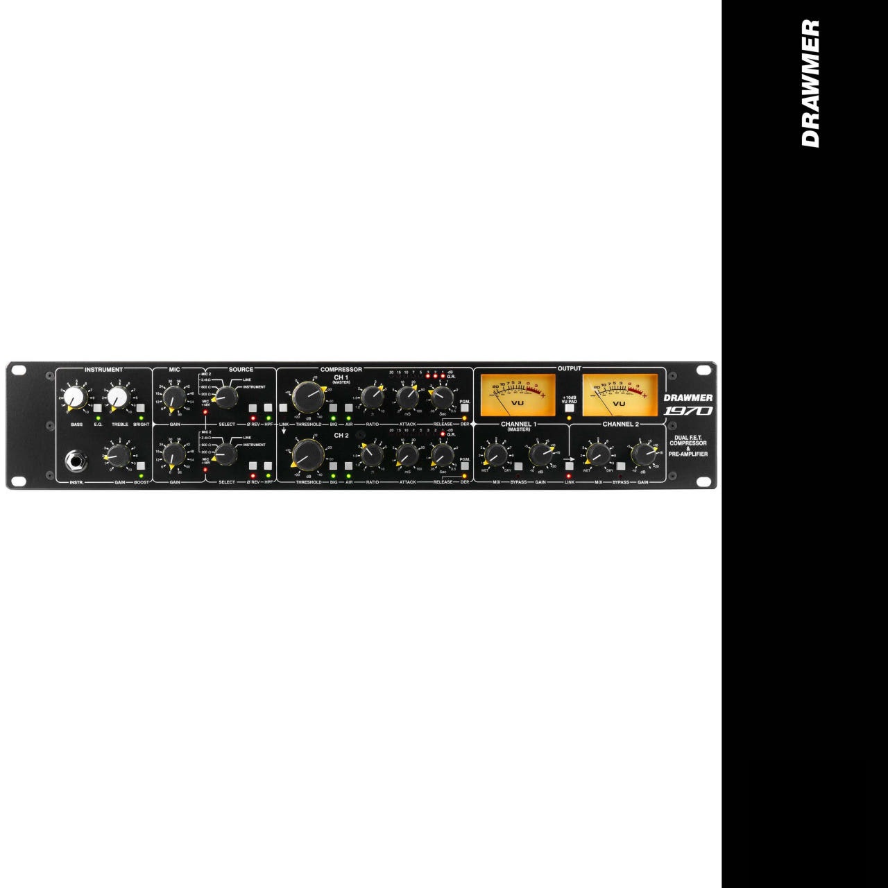 DRAWMER 1970 드라우머 마이크 프리앰프 듀얼 FET 컴프레서 프리 드러머