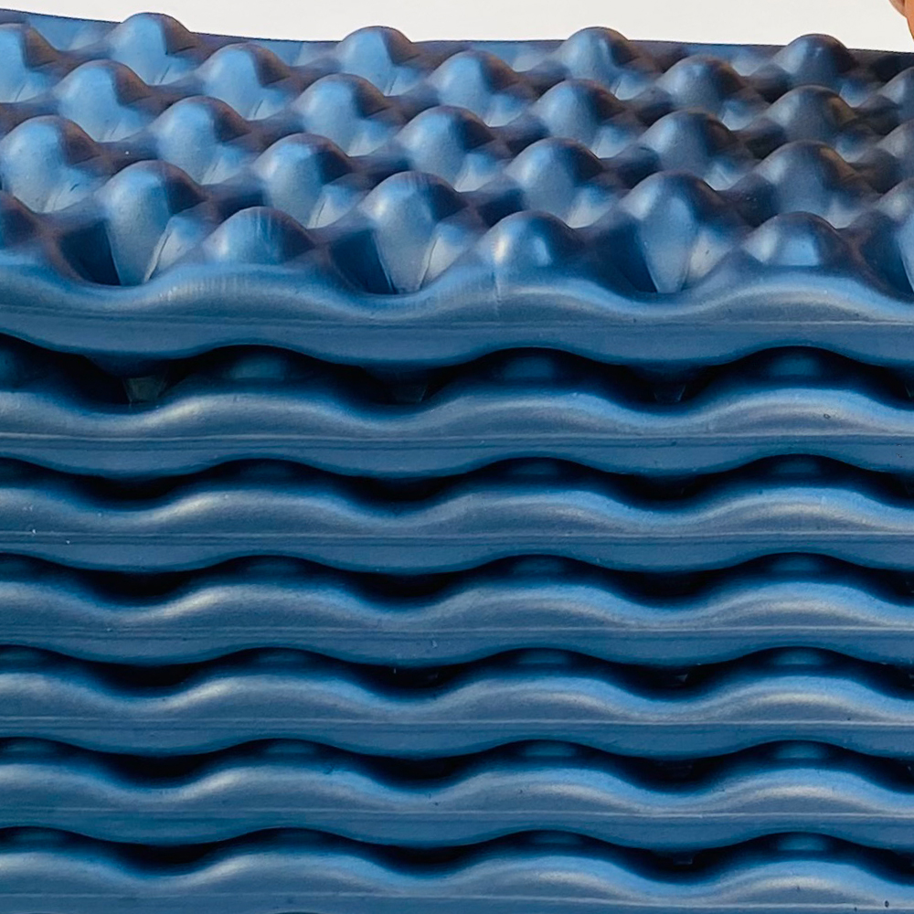 손할매 캠핑 차박 프리미엄 백팩킹 IXPE 14단 발포 캠핑매트 186x56cm, 2cm, 네이비