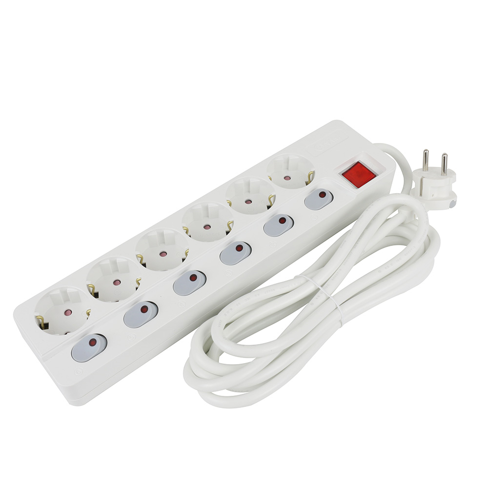 아남 국산 고용량 멀티탭 6구 3M 개별 스위치 안전 멀티콘센트 컴퓨터 PC