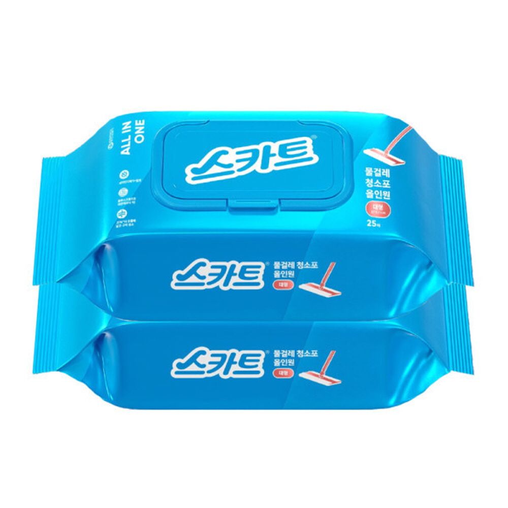 스카트 물걸레청소포 올인원 대형 25매X2팩