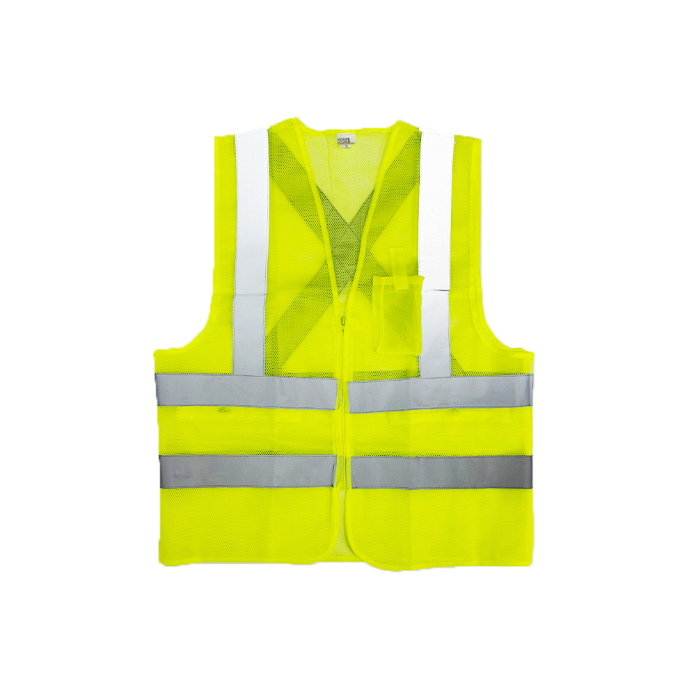 가드맨 형광 안전조끼 노랑 XL 망사 작업 조끼 이미지 3