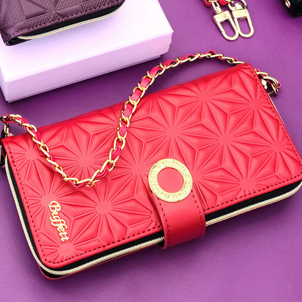 에크로 롱 스트랩 지갑 케이스 메이플 레드, 갤럭시A16 - 상세 이미지 4