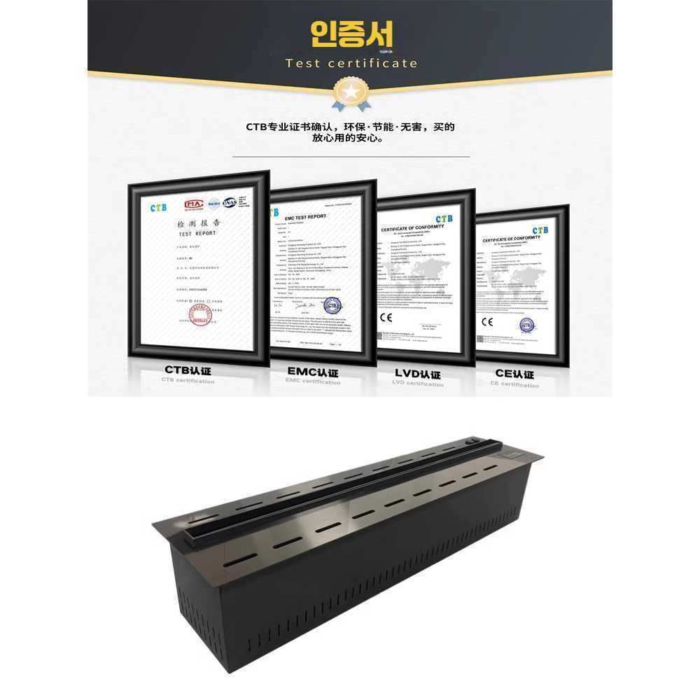 LED 불꽃 벽난로 무드등 램프 가습기 거실 인테리어 700mm 자동 물 추가 - 상세 이미지 3