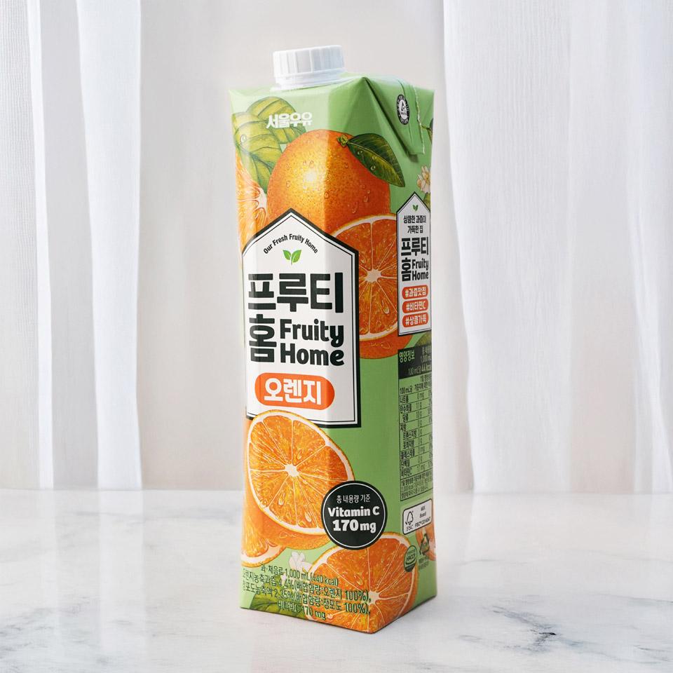 메가마트 서울우유 프루티홈 오렌지주스  1000ml - 상세 이미지 2