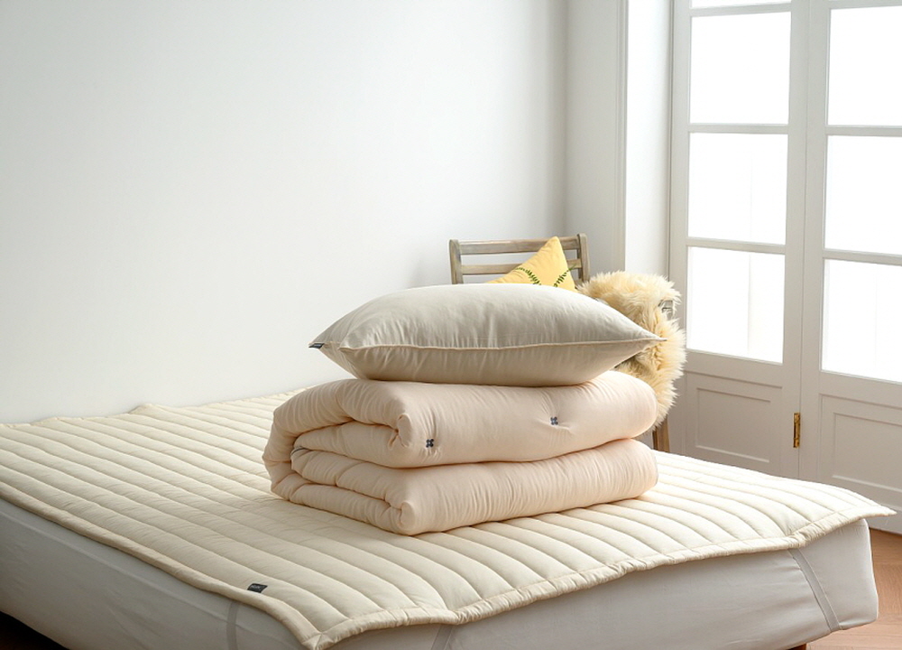 모달패드 라지킹 이스턴킹 침대패드퀸 스트라이프 줄누비 이불깔개