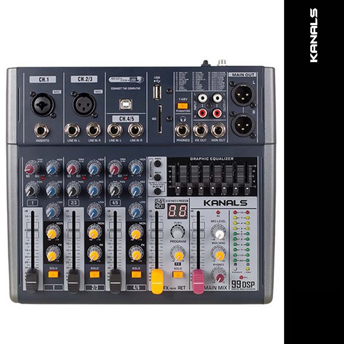 KANALS BKG50 카날스 오디오 믹서 인터페이스 5채널 홈레코딩 입문용 BKG-50
