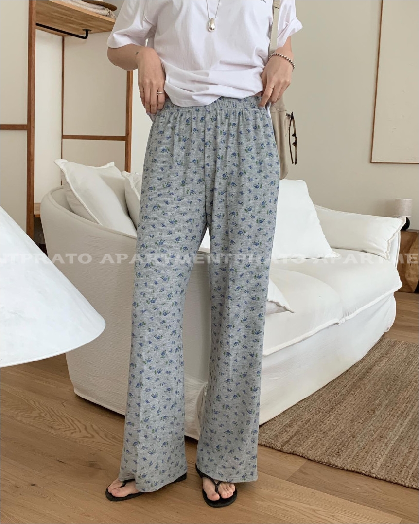 [stunning] 스터닝 로제 팬츠 플라워 데일리 밴딩 바지 (2color) 상세 이미지 11