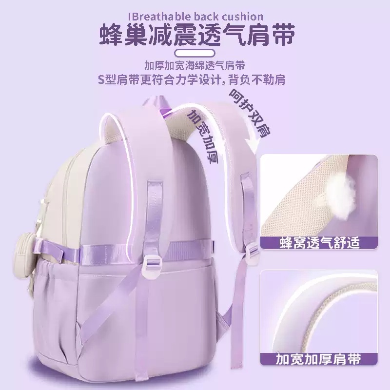 카피바라 가방 배낭 백팩 동물 캐릭터 책가방 학생 귀여운 선물 숄더백 - 상세 이미지 4