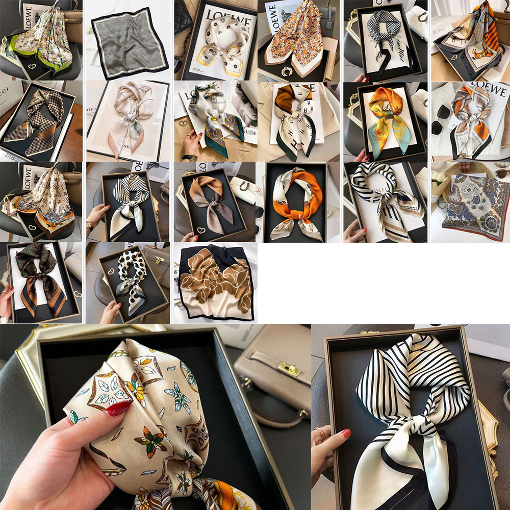 여성 쁘띠 스카프 간절기 여자 실크 외출 패션 머플러