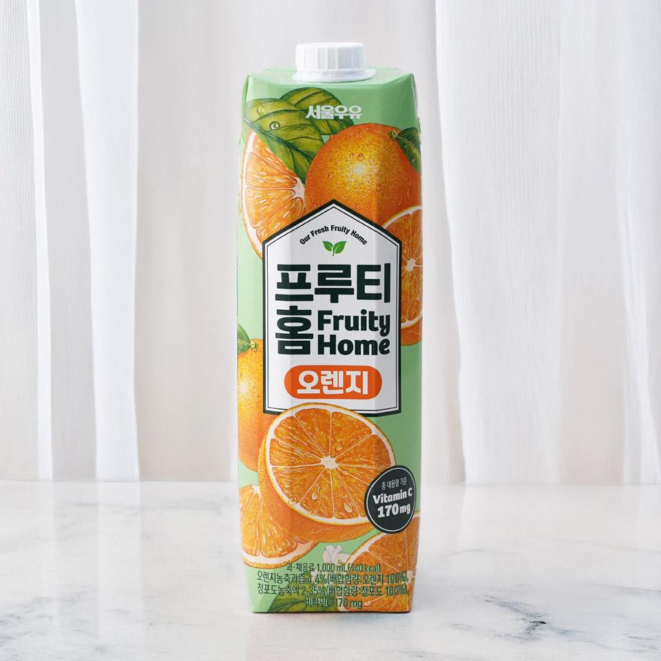 메가마트 서울우유 프루티홈 오렌지주스  1000ml