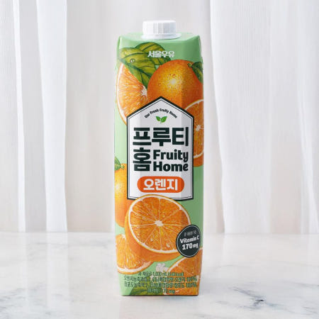 메가마트 서울우유 프루티홈 오렌지주스  1000ml