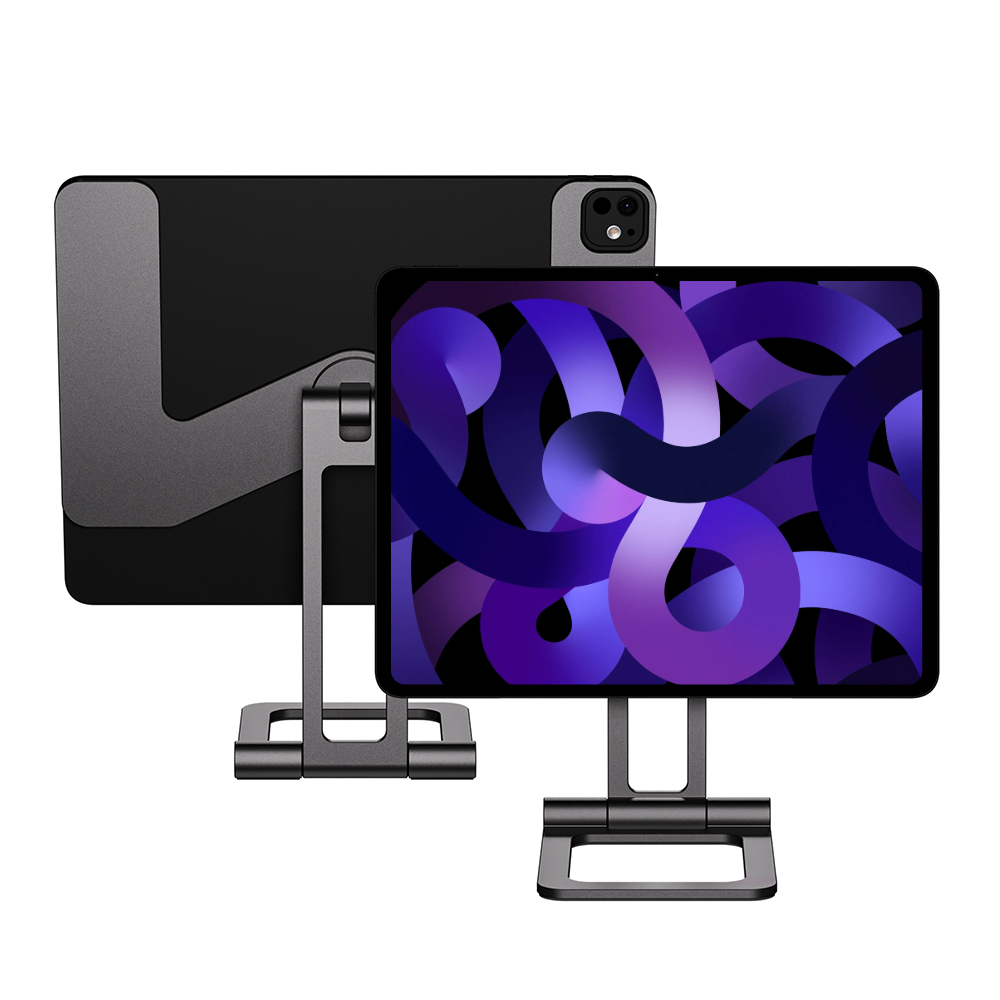 아이패드 거치대 초경량 휴대용 마그네틱 책상 스탠드 맥스냅에어SE 스페이스그레이, 아이패드 에어 4-5세대 27.7cm(10.9인치)