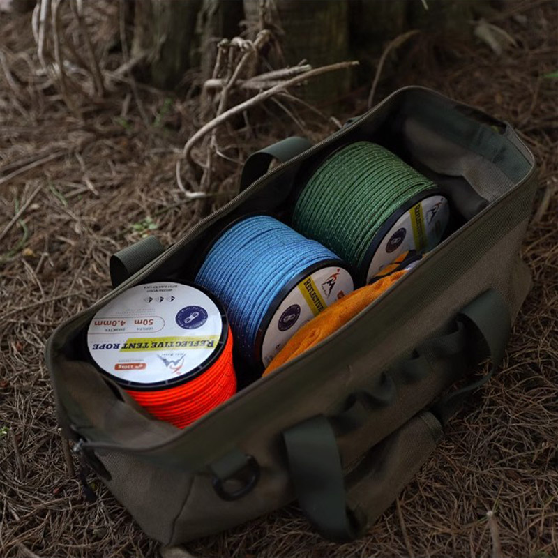 KOOLMAN 쿨맨 캠핑 반사 타프 스트링 텐트 캠핑줄 4mm, 50m, 레드 - 상세 이미지 3