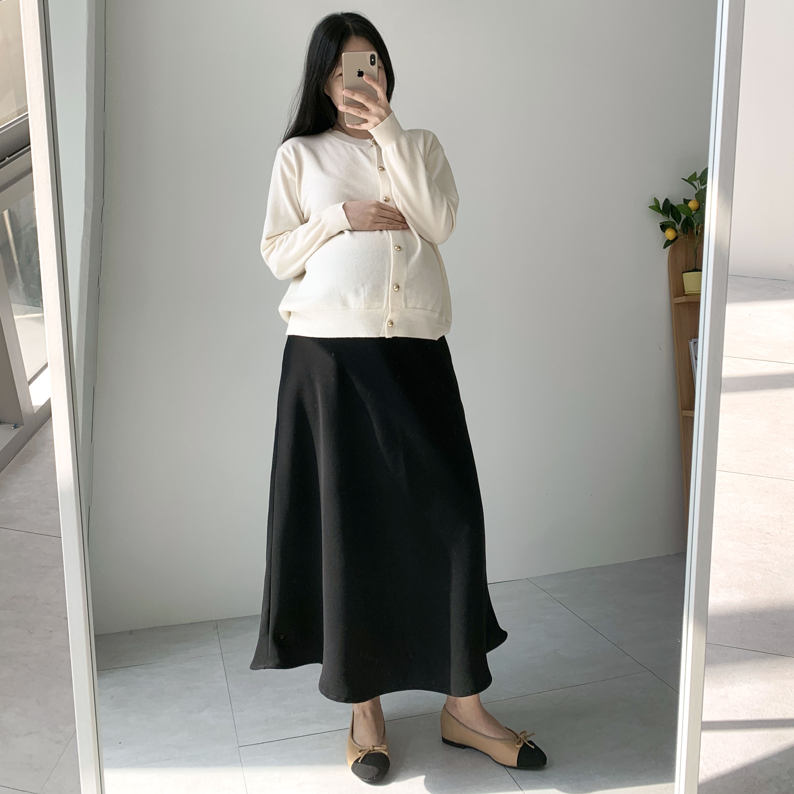 임산부치마 임부복 플레어 임산부스커트 - 상세 이미지 2