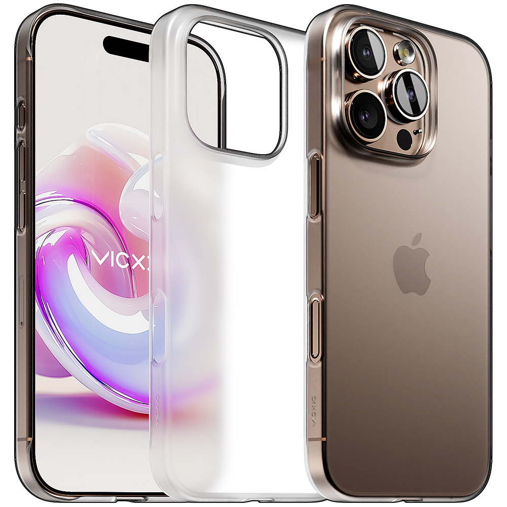 빅쏘 초슬림 변색없는 클리어 케이스 매트 투명, 아이폰16 프로 맥스 - 상품 이미지