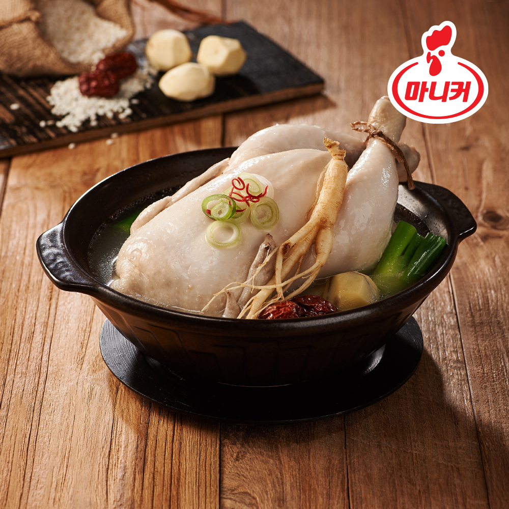 마니커 무항생제닭 닭터의자연 삼계탕 벌크 [상온 800g x 12ea] 실온보관 백숙 삼계탕 친환경 - 상세 이미지 3
