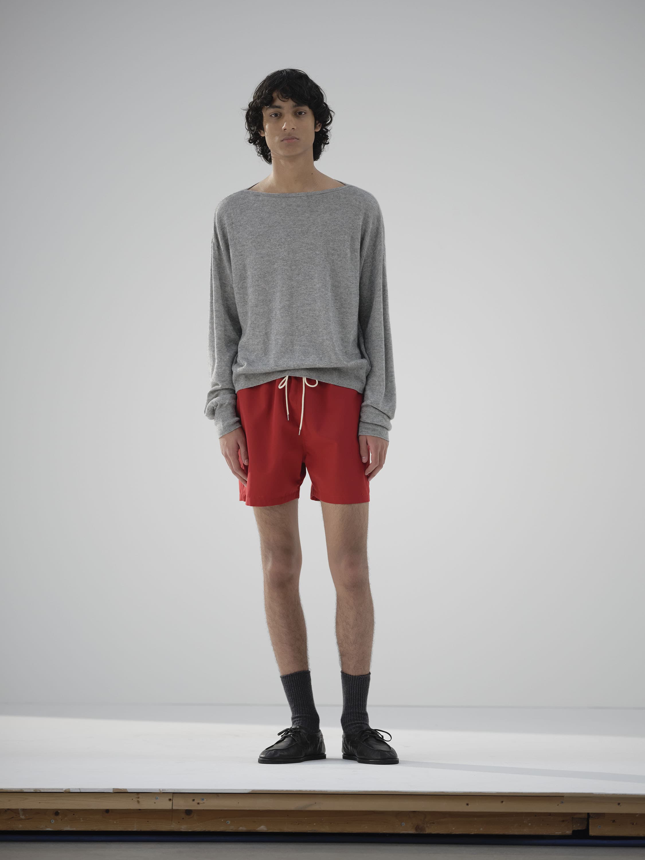 오라리 AURALEE WOOL MAX CANVAS SHORTS 울 숏팬츠 - 상세 이미지 4