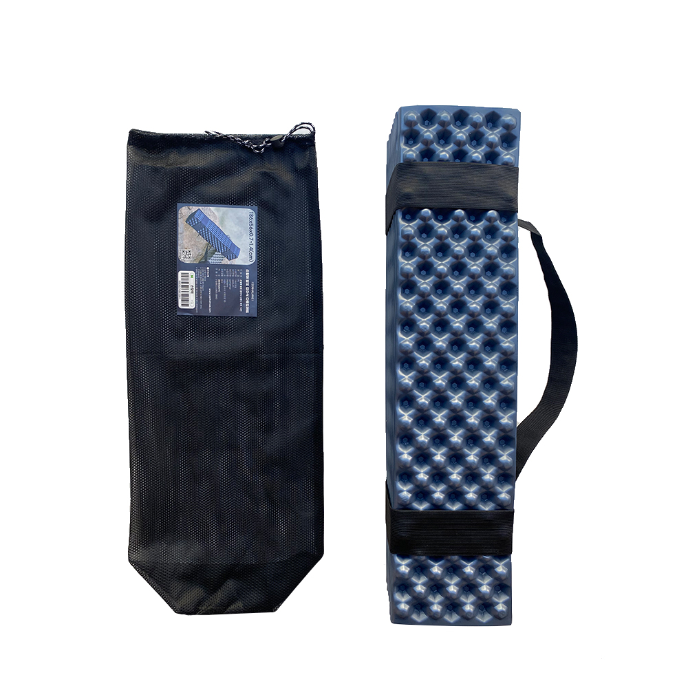 손할매 캠핑 차박 프리미엄 백팩킹 IXPE 14단 발포 캠핑매트 186x56cm, 2cm, 네이비