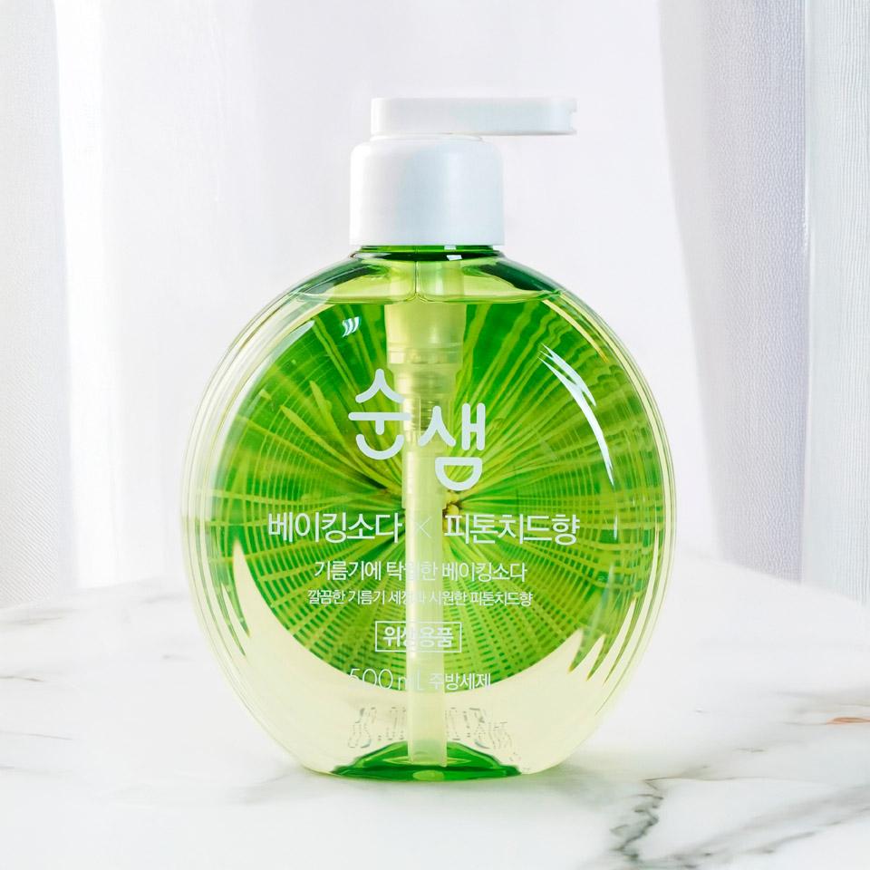 메가마트 애경 순샘 베이킹소다 피톤치드 주방세제 500ml - 상품 이미지