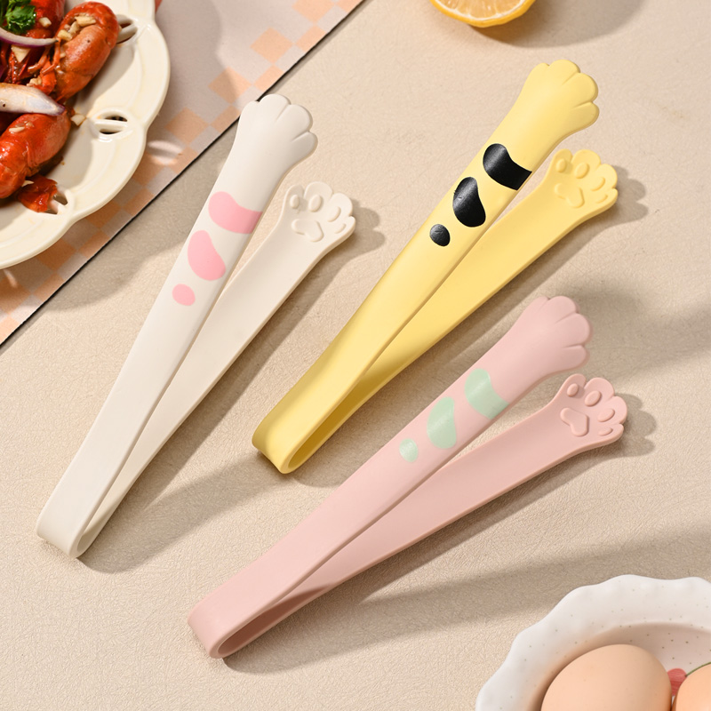 고양이발 실리콘 집게 디저트 마카롱 과자 샐러드 주방 미니 - 상품 이미지