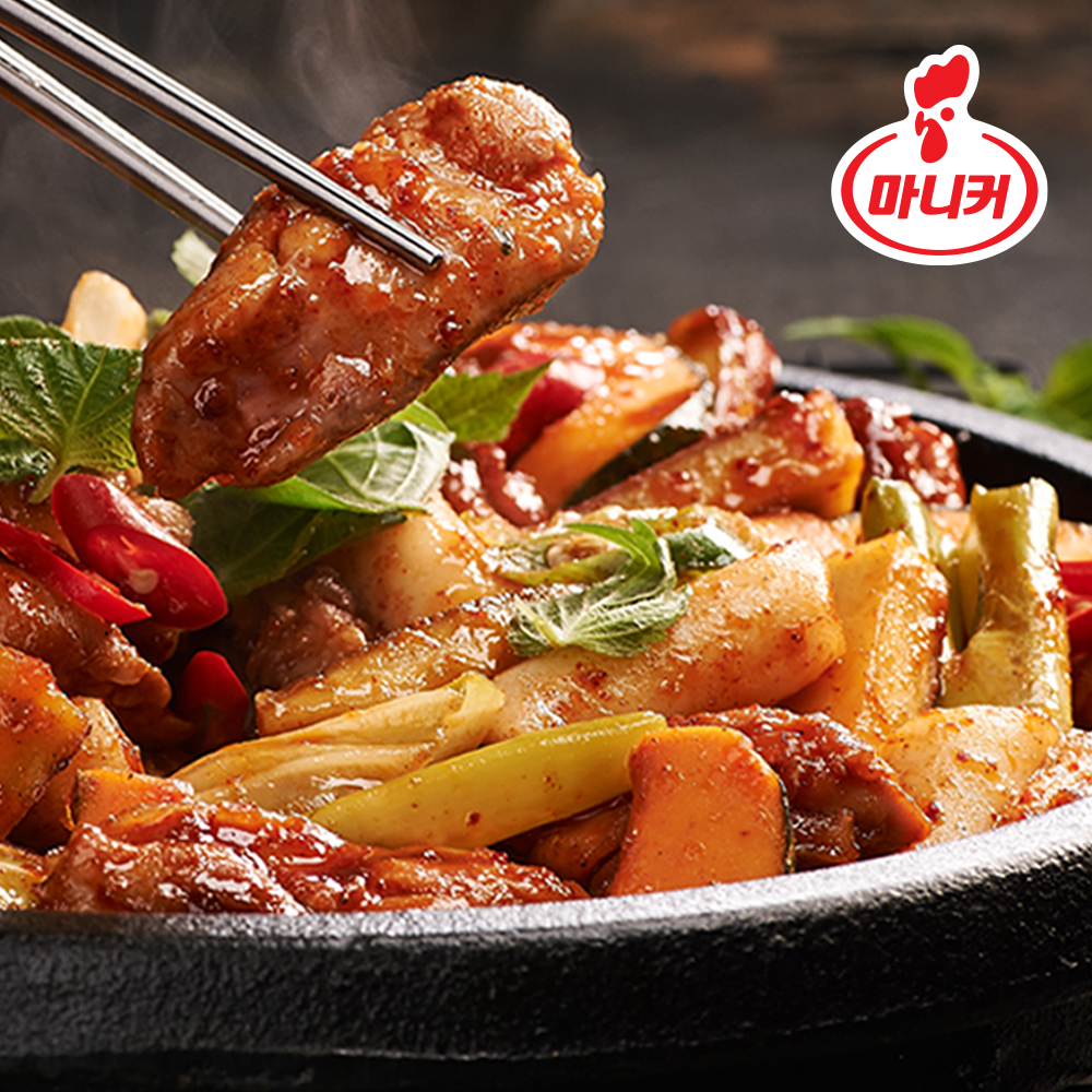 마니커 춘천식닭갈비 냉동 2kg 국내산 닭다리살 캠핑 요리 택배 홈파티 넓적다리살 - 상세 이미지 4