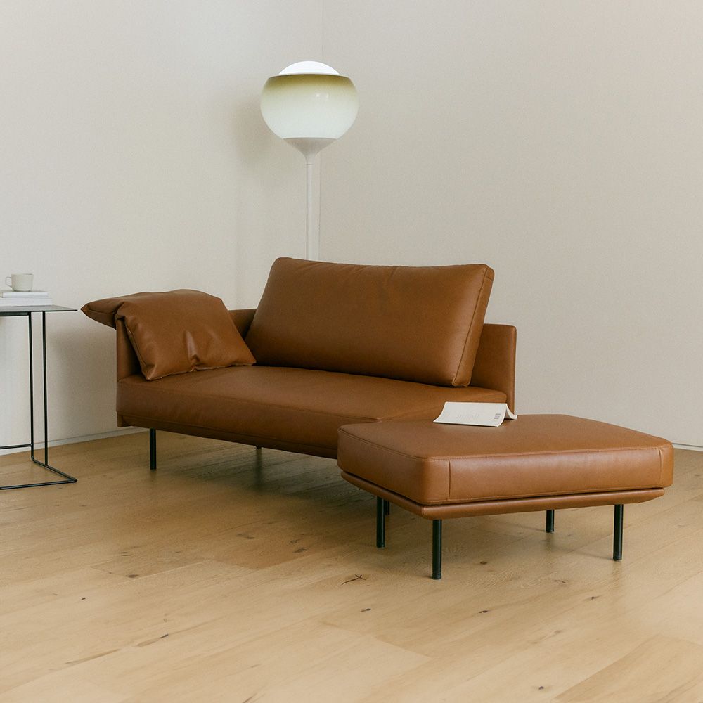 알로소 바드 가죽스툴 (오토만, 소프트프리모가죽)