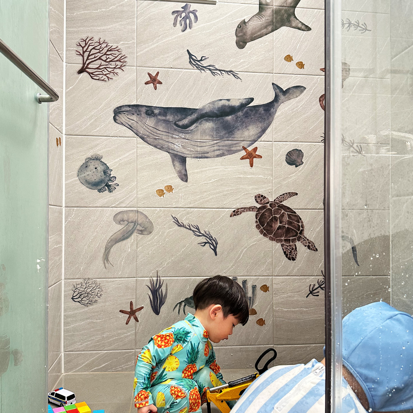 아카시아봉봉 국내제작 월세이프 아기방 데코 실크 벽지스티커 아이방 인테리어 해피포레스트