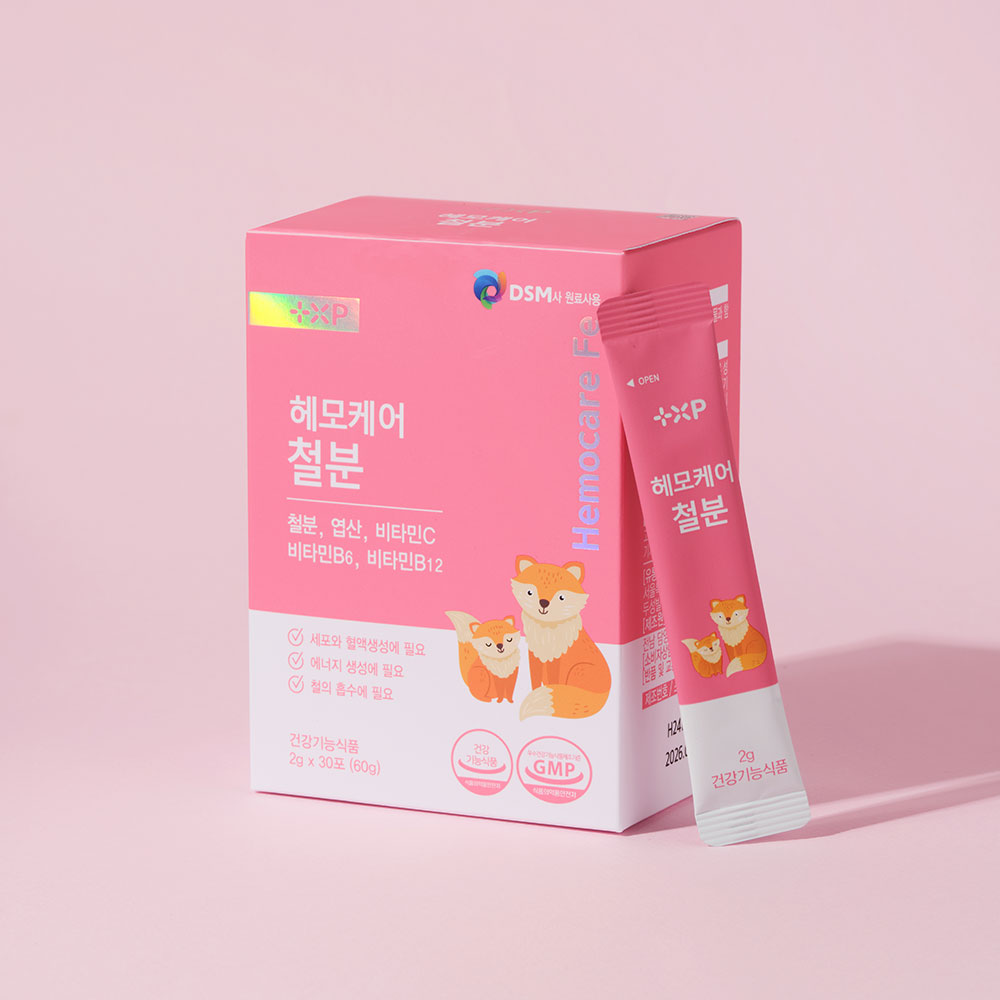 철분제 헤모케어 철분 여성 청소년 유아 헤모글로빈 철 보충 2g x 30포 - 상품 이미지