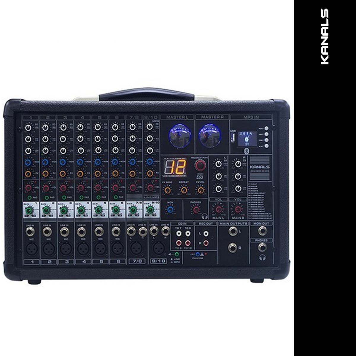 카날스 BKM-800 KANALS BKM800 고출력 파워드믹서 앰프 2채널 800W