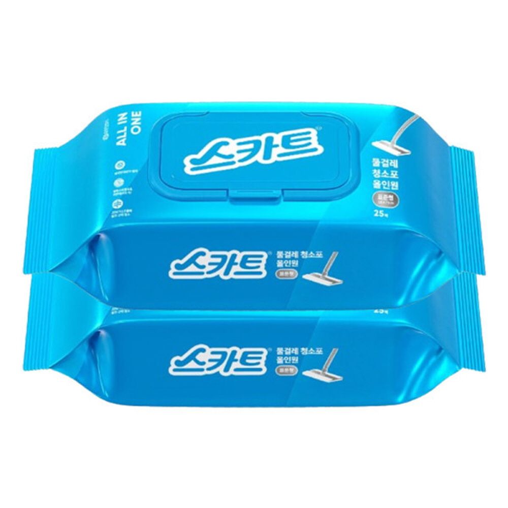 스카트 물걸레청소포 올인원 표준형 25매X2팩
