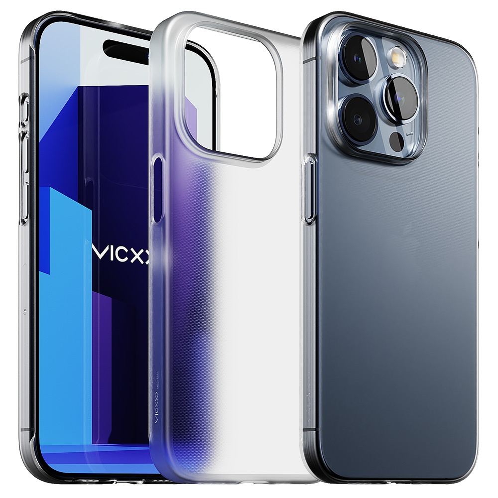 빅쏘 초슬림 변색없는 클리어 케이스 매트 투명, 아이폰15 프로