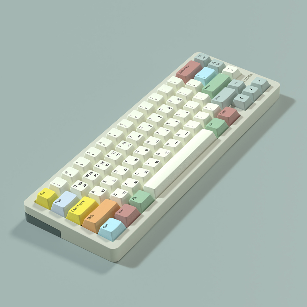 캔버스 키캡 한글각인 염료승화 OEM PBT 1.7mm 기계식키보드 AULA 독거미 앱코 - 상세 이미지 4