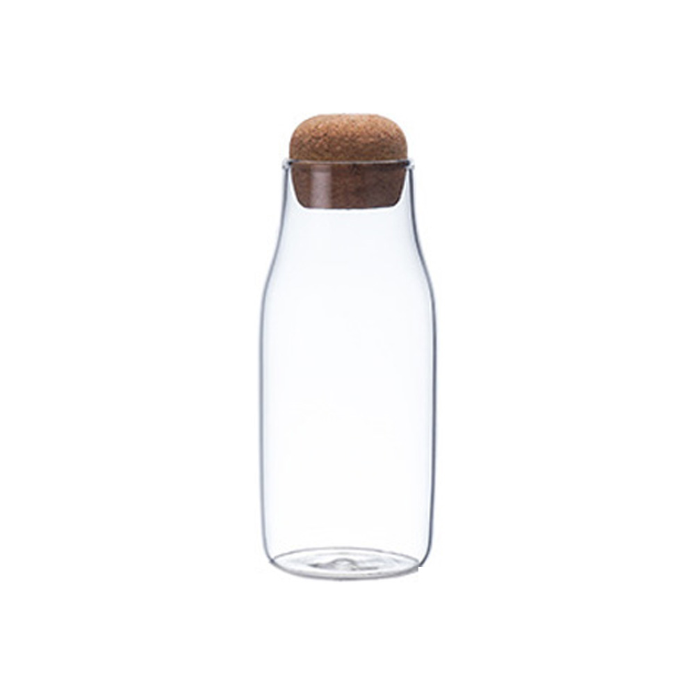 UH 코르크 마개 유리병 견과류 더치커피 말린 과일청 요거트병 유리공병 300ml - 상품 이미지