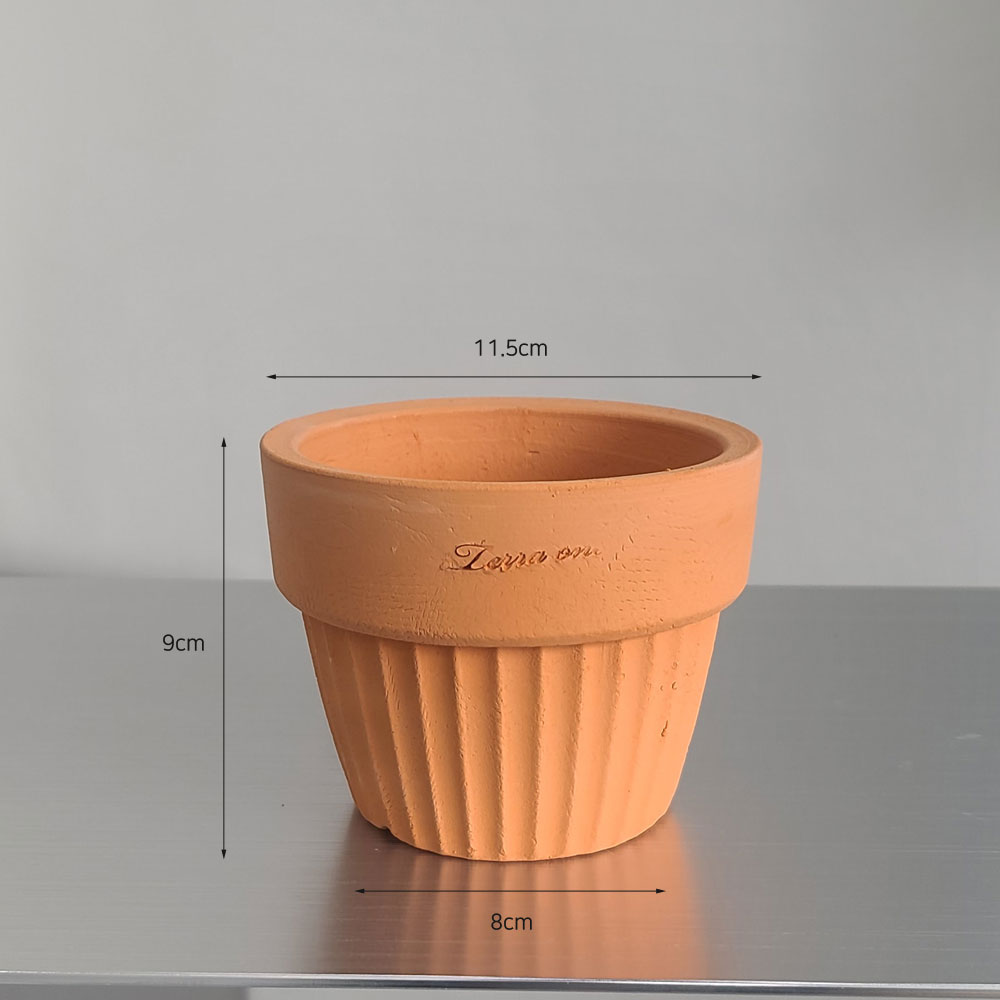 [2개 구매시+1개] 테라원 미니 토분 로워패턴 11x9cm 3종 셋트 - 상세 이미지 5