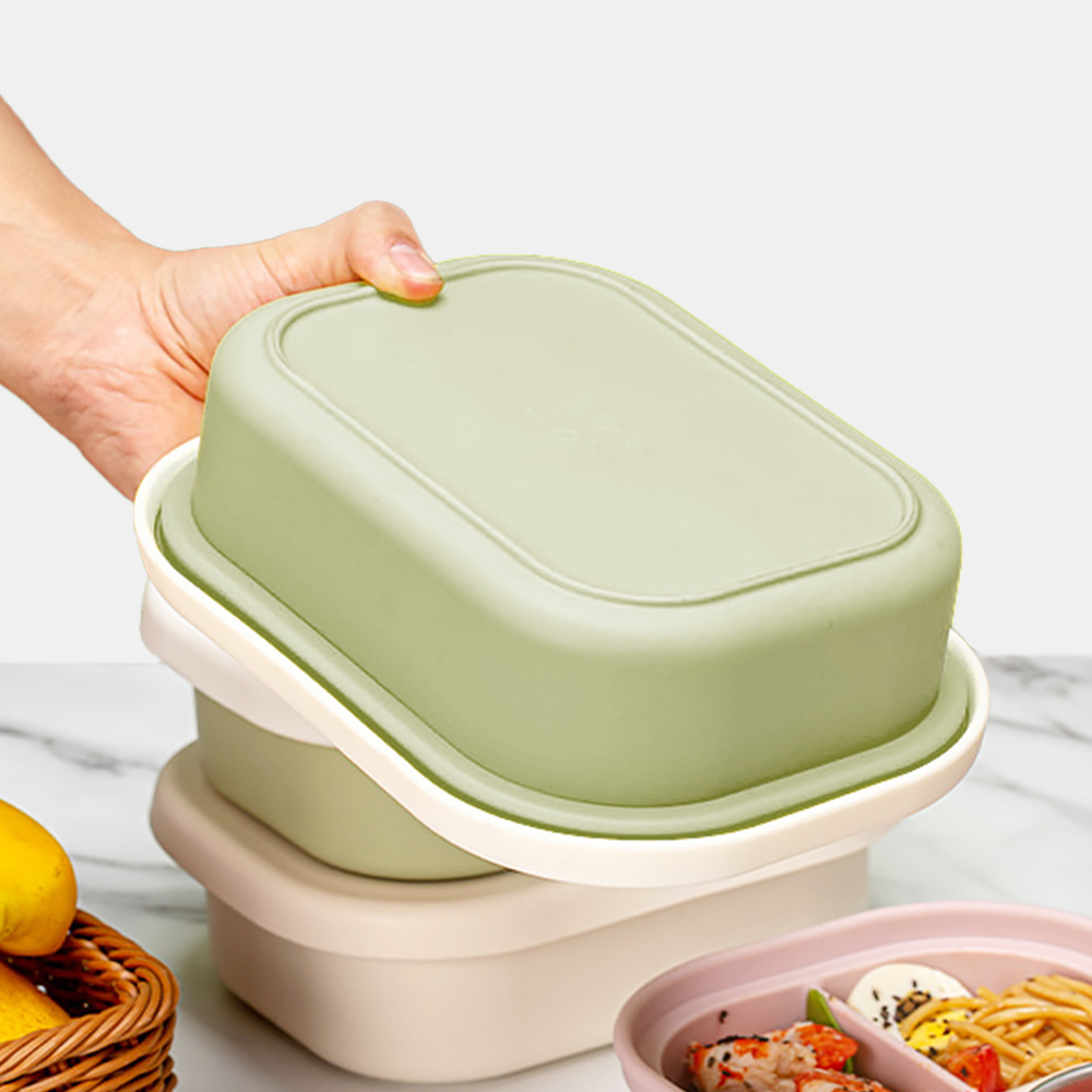 온다온 실리콘 도시락통 전자레인지 런치박스 직장인 소풍 샐러드 밀프랩 1000ml - 상세 이미지 5