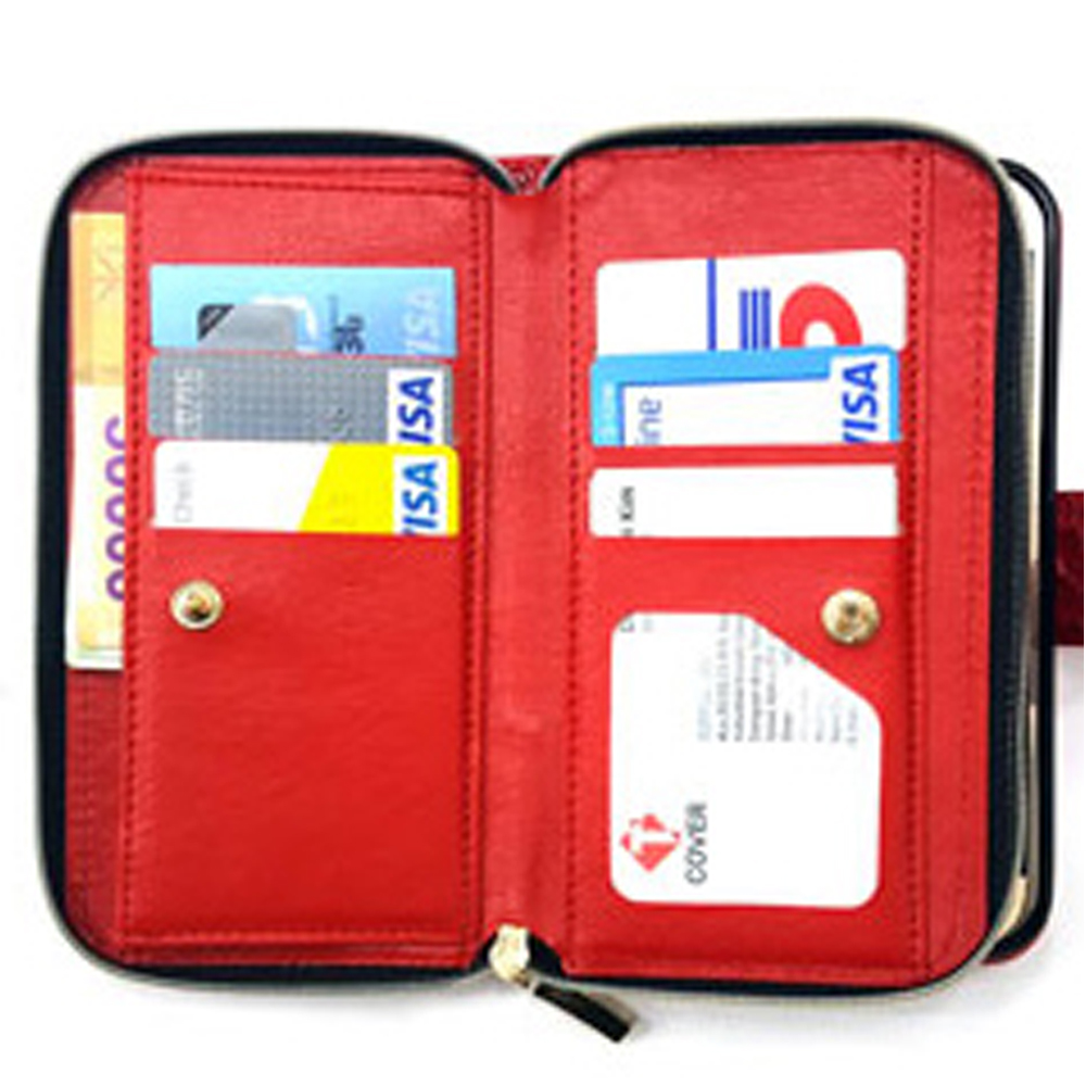 크로커D 악어패턴 가죽 다이어리 지갑 케이스 레드, 갤럭시A15 - 상세 이미지 2