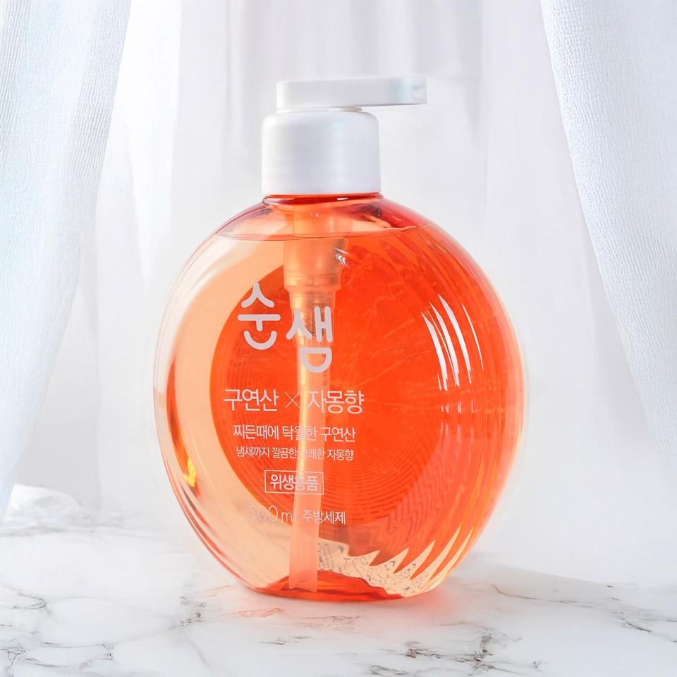 메가마트 애경 순샘 구연산 자몽 주방세제  500ml - 상세 이미지 2